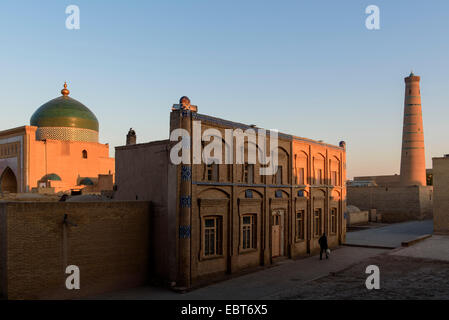 Nella città hitoric Ichan Qala, Chiwa, Uzbekistan, Asia Foto Stock