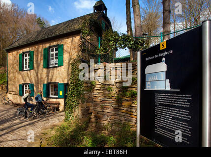 Casa di preghiera di minatori e in segno di informazioni, in Germania, in Renania settentrionale-Vestfalia, la zona della Ruhr, Witten Foto Stock