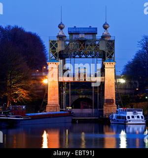 Henrichenburg boat lift, in Germania, in Renania settentrionale-Vestfalia, la zona della Ruhr, Waltrop Foto Stock