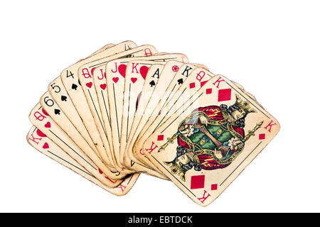 Vecchie carte di joker della metà del secolo scorso Foto Stock