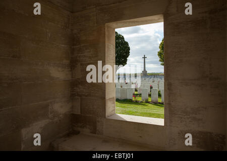 Nine Elms WW1 Cimitero Militare, Thelus, nr Vimy Ridge, Francia. Foto Stock