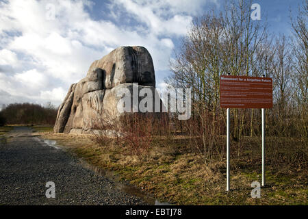 Opera d'arte 'Monument per un futuro già dimenticato' , in Germania, in Renania settentrionale-Vestfalia, la zona della Ruhr, Gelsenkirchen Foto Stock