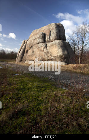 Opera d'arte 'Monument per un futuro già dimenticato' , in Germania, in Renania settentrionale-Vestfalia, la zona della Ruhr, Gelsenkirchen Foto Stock