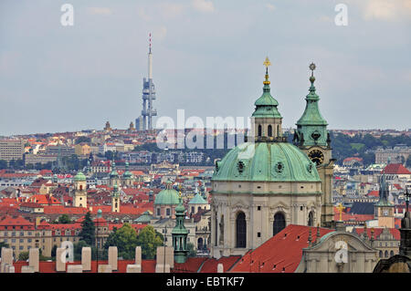 Chiesa di San Nicola in Malß Strana, Repubblica Ceca, Praga Foto Stock