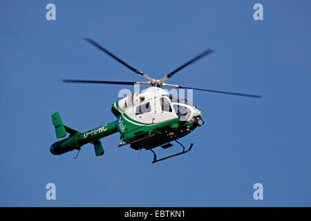 La polizia MD Helicopters MD-902 Explorer con telecamera a raggi infrarossi , Germania Foto Stock