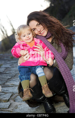 Donna con bambina Foto Stock