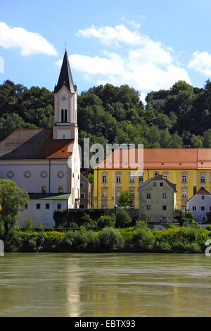 Mariahilf monastero al fiume Inn, in Germania, in Baviera, Niederbayern, Bassa Baviera, Passau Foto Stock