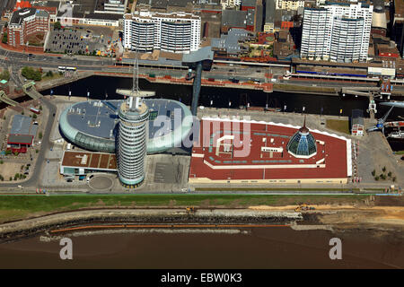 Atlantic Hotel, Mediterraneo oben Columbus-Center, Germania, Bremerhaven Foto Stock