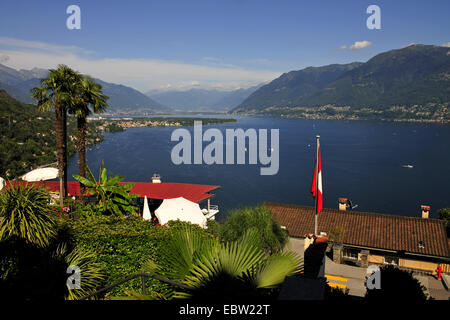 Lago Maggiore, Svizzera Ticino Foto Stock