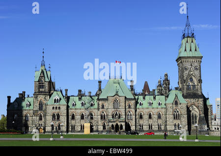 La parte occidentale del parlamento, Canada Ontario, Ottawa Foto Stock