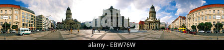 Il Gendarmenmarkt a Berlino - non per cartoline e calandra, Germania Berlino, Gendarmenmarkt Berlin Foto Stock