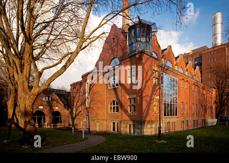 Facciata in art nouveau, del tedesco le vie navigabili Museum, in Germania, in Renania settentrionale-Vestfalia, la zona della Ruhr, Duisburg Foto Stock