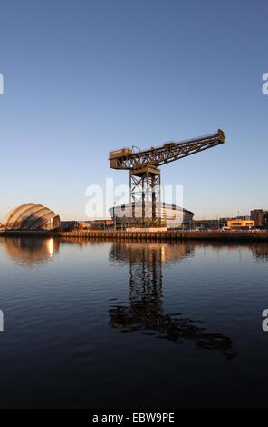Armadillo, Idro e Finnieston gru Glasgow Scozia Dicembre 2014 Foto Stock