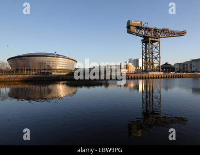 La Hydro e Finnieston gru Glasgow Scozia Dicembre 2014 Foto Stock