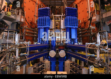 Il getto (Tokamak)dispositivo, è il più grande del mondo e il più potente di fusione magnetica esperimento. Il JET di Culham, Oxfordshire, Regno Unito e Unione europea. Foto Stock
