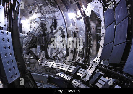 Reattore di fusione simulatore, utilizzati per la formazione, al JET di Culham Centro per l'energia di fusione, Abingdon, Oxfordshire. Foto Stock