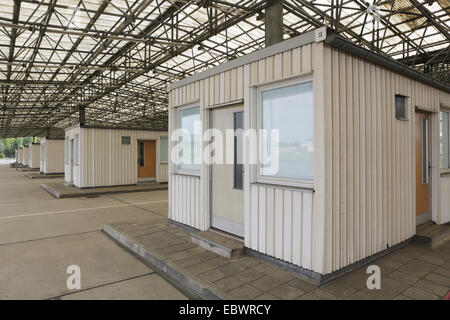 Sito memoriale a Helmstedt-Marienborn border crossing, ex RDT frontiera, Marienborn, Sassonia-Anhalt, Germania Foto Stock