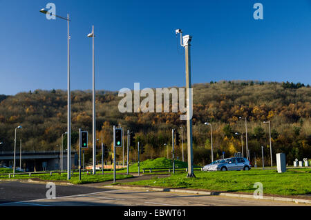 Alla rotatoria e Leckwith boschi, Leckwith, Cardiff. Foto Stock