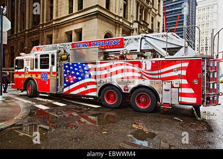 Scaletta FDNY 10, Manhattan, NY, STATI UNITI D'AMERICA, 16 ottobre 2014. Foto Stock