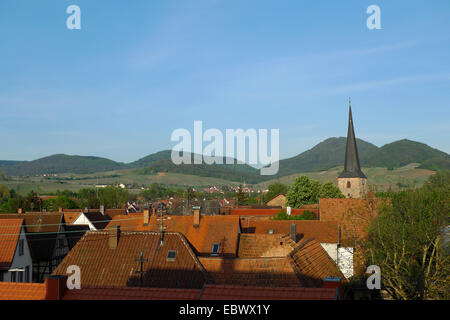 Wine town Sieblingen, in Germania, in Renania Palatinato, Siebeldingen Foto Stock