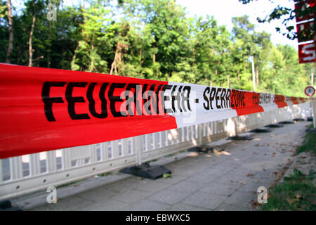 Barriera della zona di restrizione, Germania Foto Stock