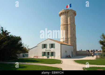 Antica torre di Baleines con museo a Faro, Francia, Poitou-Vende, Insel ri Foto Stock