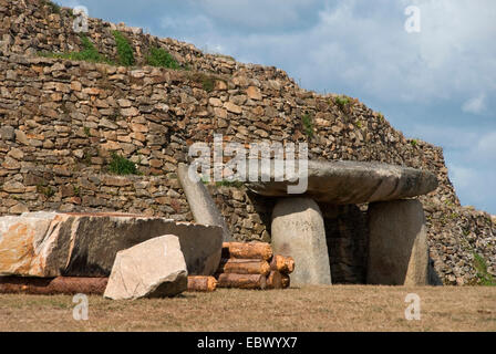 Dolmen in Arzon, Francia Bretagna, Morhiban, Arzon Foto Stock