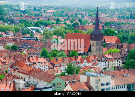 Vista da San Andreas chiesa di San Lamberti Chiesa, Germania, Bassa Sassonia, Hildesheim Foto Stock