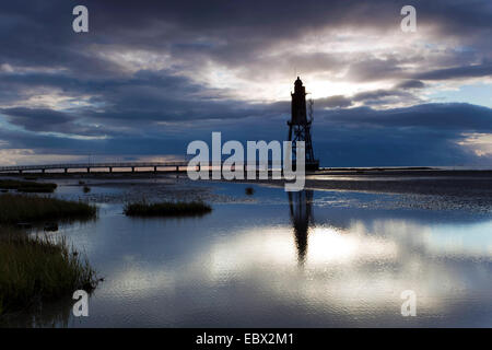 Obereversand faro in Dorum-Neufeld , Germania, Bassa Sassonia Foto Stock