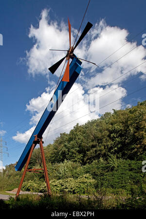 L'arte moderna nella foresta di sculture del Rheinelbe, in Germania, in Renania settentrionale-Vestfalia, la zona della Ruhr, Gelsenkirchen Foto Stock