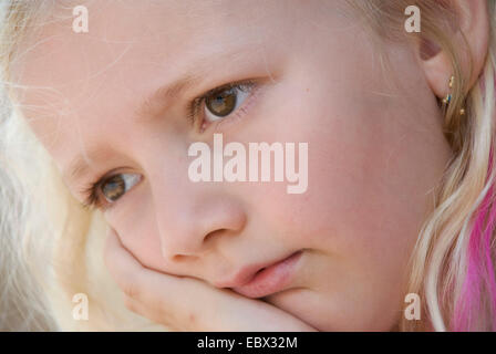 ragazza triste Foto Stock