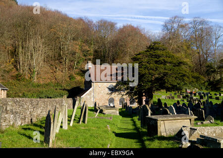 La vecchia scuola casa ora Margam Museo pietre dal cimitero di Margam Abbey, Neath Port Talbot, nel Galles del Sud. Foto Stock