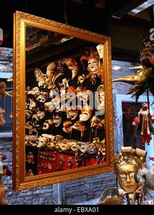 Il carnevale di Venezia maschere, Italia, Venezia Foto Stock