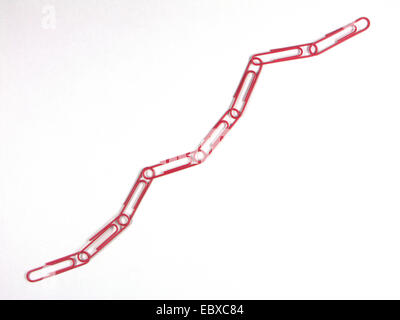 Graffette disposti a catena Foto Stock