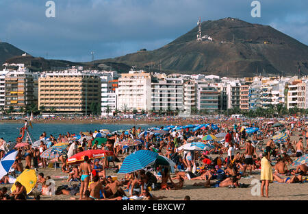 Playa de las canteras, Isole Canarie, Gran Canaria, Las Palmas Foto Stock