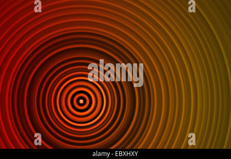 Cerchio Tunnel sfondo energia con anelli arte Foto Stock