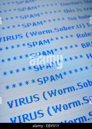 Spam e-mail account Foto Stock
