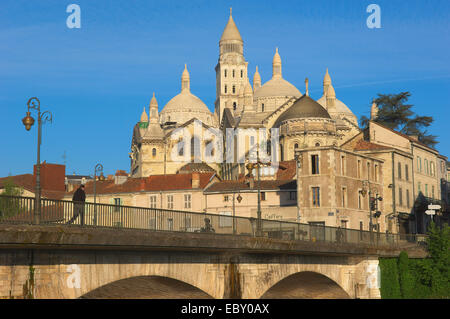 Saint fronte Cattedrale, Perigueux, Perigord Blanc, Dordogne, Aquitania, in Francia, in Europa Foto Stock