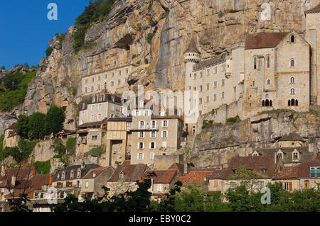 Rocamadour, regione Midi-Pyrenees, lotto Reparto, Francia, Europa Foto Stock