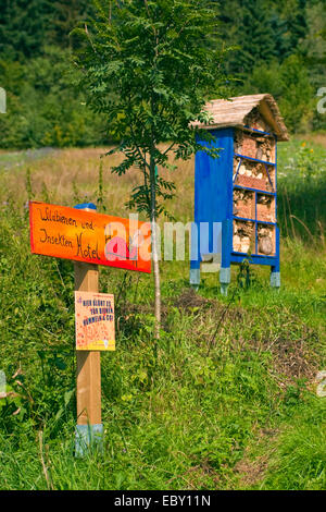 Insetti hotel, in Germania, in Renania Palatinato Foto Stock