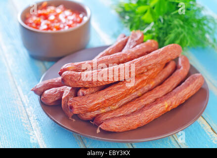 Salsicce Foto Stock