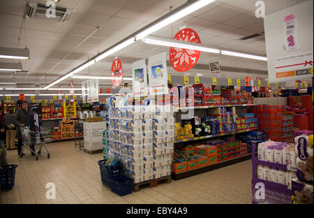 Supermercato Lidl in Battersea - London REGNO UNITO Foto Stock