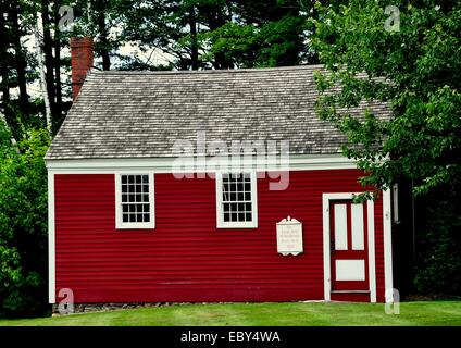 Centro JAFFREY, New Hampshire: District 11 Little Red School House costruito nel 1822 Foto Stock