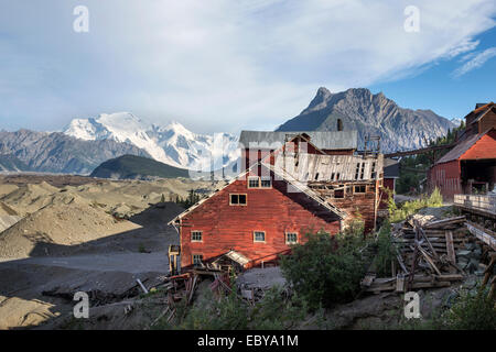 Kennecott miniera, noto anche come Kennecott miniere o AHRS Sito No. XMC-001, è una miniera abbandonata del camp nella Valdez-Cordova,Alaska Foto Stock