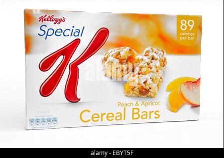 Special k di pesche e albicocche barrette di cereali confezione retail Foto Stock