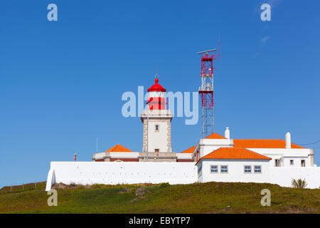 Faro su Cabo da Roca, Portogallo Foto Stock