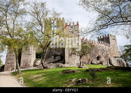 Sao Miguel castello di Guimaraes, Portogallo Foto Stock