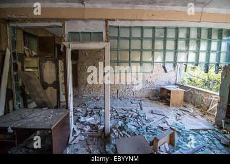 Giove in fabbrica pripjat città abbandonate Chernobyl Zona di esclusione, Ucraina Foto Stock