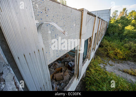 Giove in fabbrica pripjat città abbandonate Chernobyl Zona di esclusione, Ucraina Foto Stock