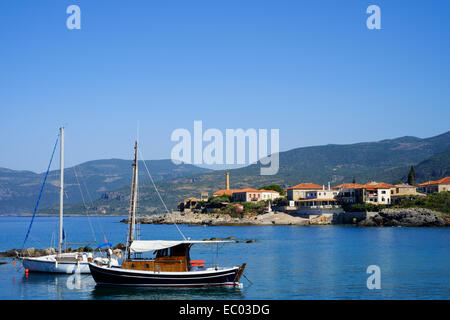 Kardamyli - Mani Penisola, Grecia. Posizione utilizzata in Richard Linklater, Ethan Hawke e Julie Delpy filmato prima di mezzanotte Foto Stock